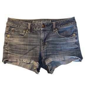 American Eagle Outfitters Super Stretch Shortie Jean Shorts Size 8